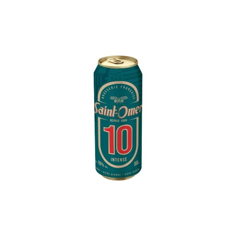 Bière blonde SAINT OMER 10° Canette 50cl x24