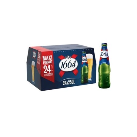 Bière blonde 1664 pack de 24 bouteilles de 25cL