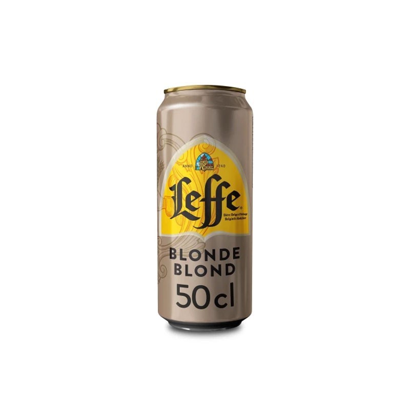 Bière blonde Leffe Canette 50cl x24