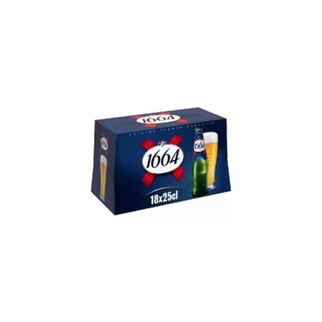 Bière blonde 1664 pack de 18 bouteilles de 25cL