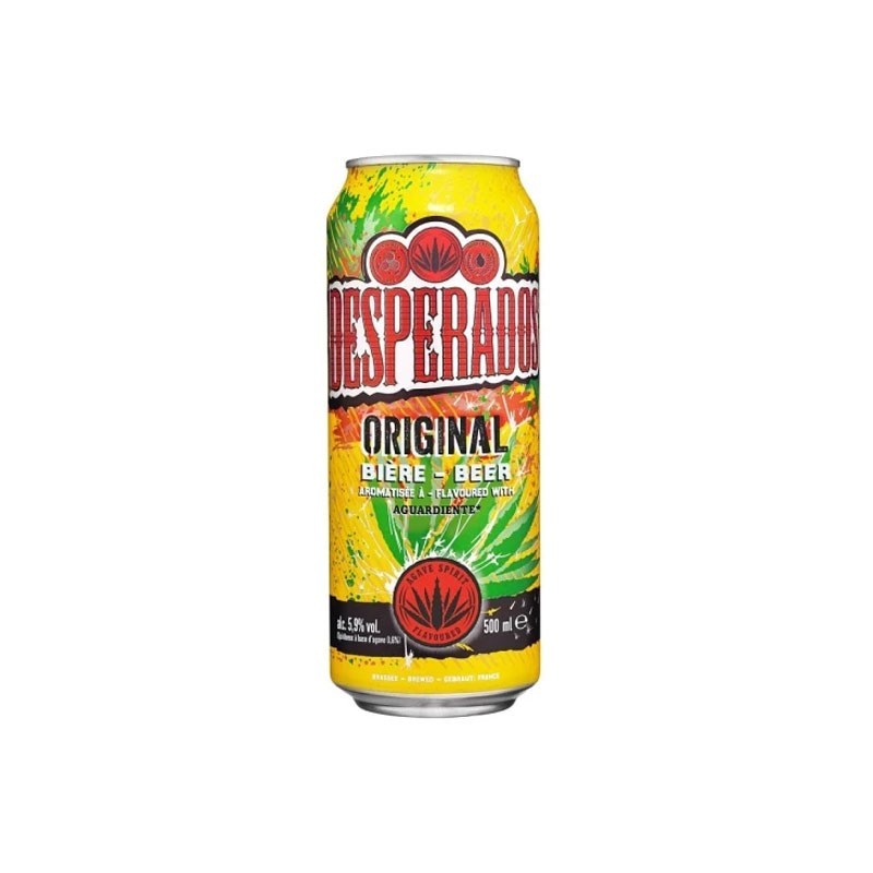 Bière aromatisée Desperados ORIGINAL Canette 5,9%Vol  50 cl Pack 24