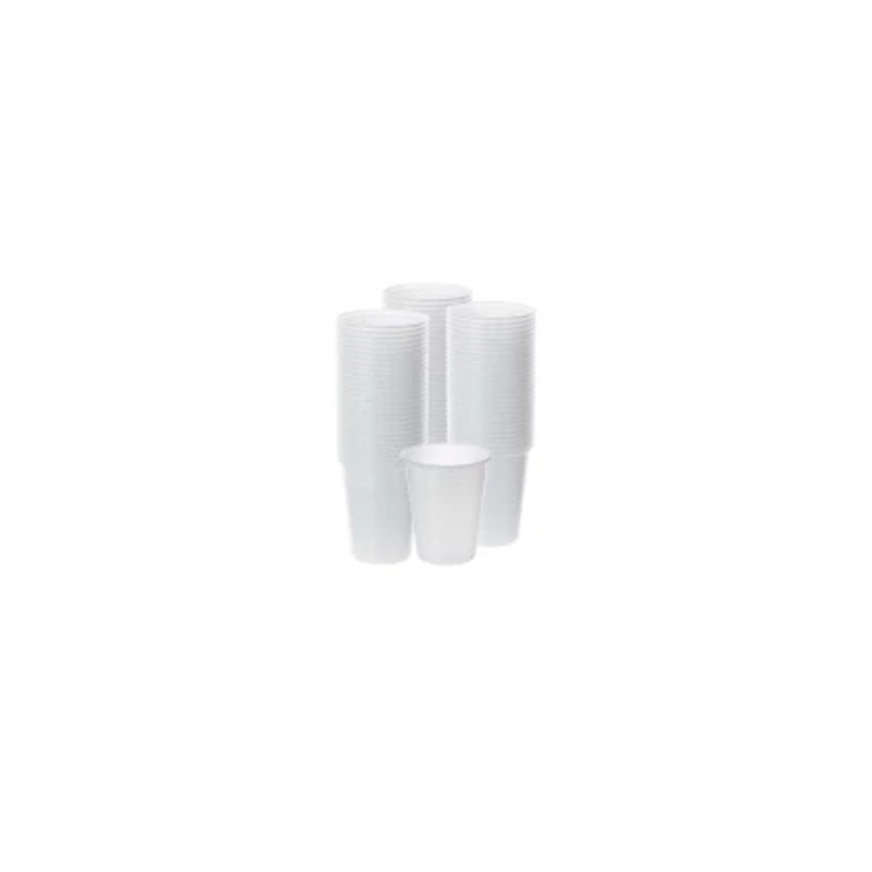 Gobelet blanc Plastique  - Colis de 100Pcs