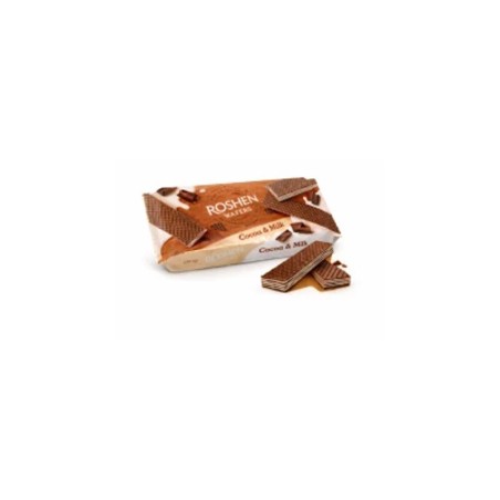 ROSHEN – Gaufrettes croustillantes à la crème cacao & lait – 216 g x16 pièces