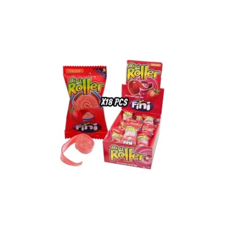 BOÎTE "ROLLER" FRAISE  ACIDULÉE 18X20G - FINIBOÎTE "ROLLER" FRAISE  ACIDULÉE 18X20G - FINI