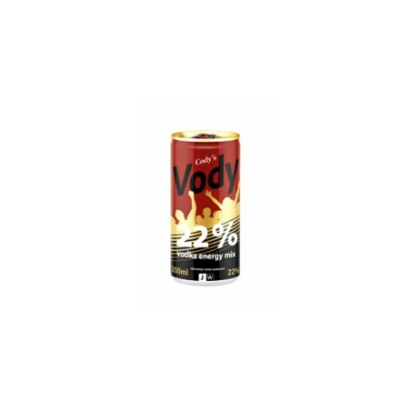 VODY Vodka Energy 22%vol 200ML x24