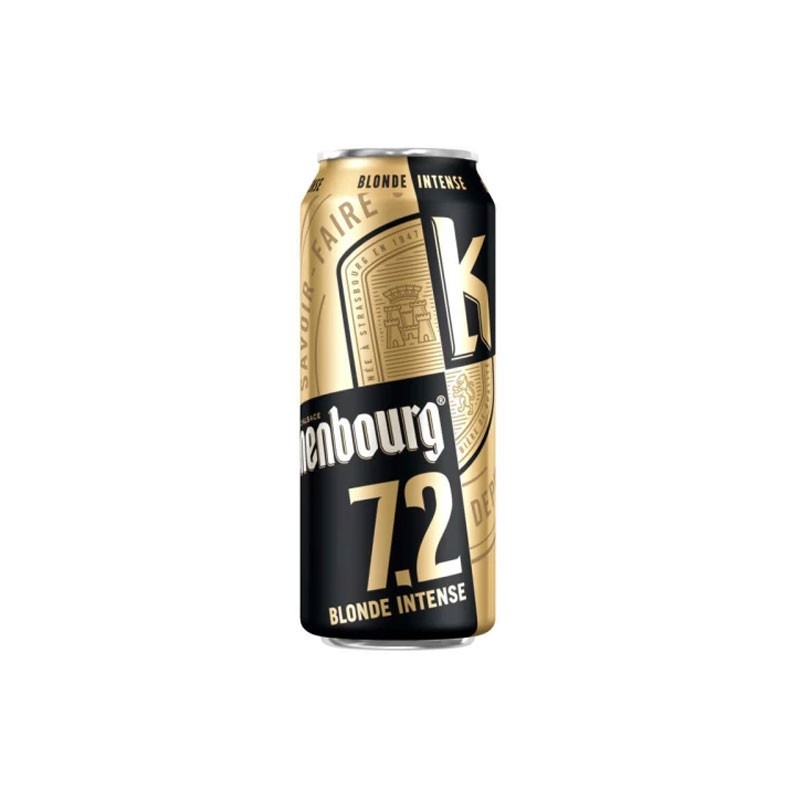 Bière blonde KRONENBOURG 7,2% - Canette 50cl x24