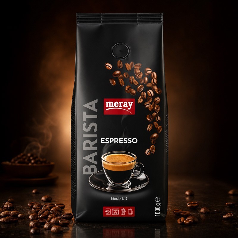 Meray barista - café en grain espresso 1kgX6 sachets