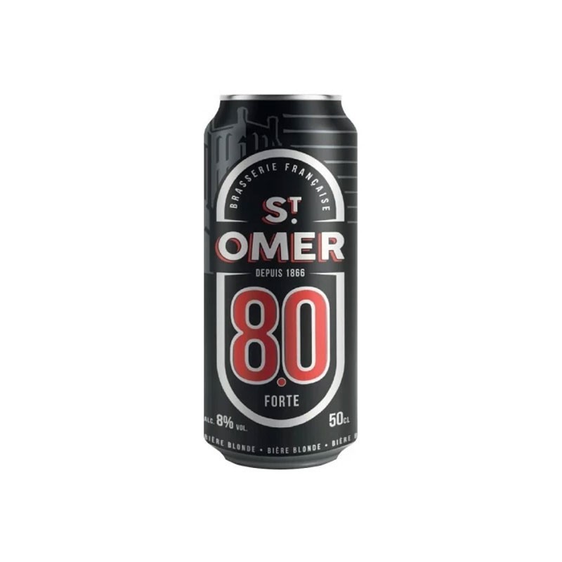 Bière blonde SAINT OMER Forte 8° Canette 50cl x24