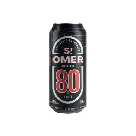 Bière blonde SAINT OMER Forte 8° Canette 50cl x24